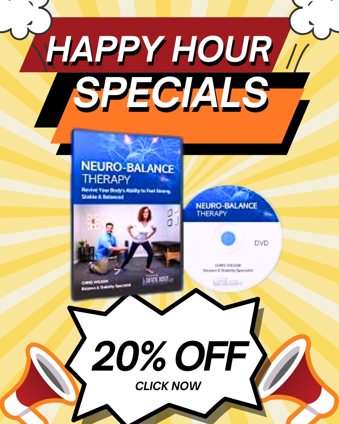 Senior woman performing Neuro-Balance Therapy foot nerve exercise at home using a balance ball to improve stability and prevent falls.