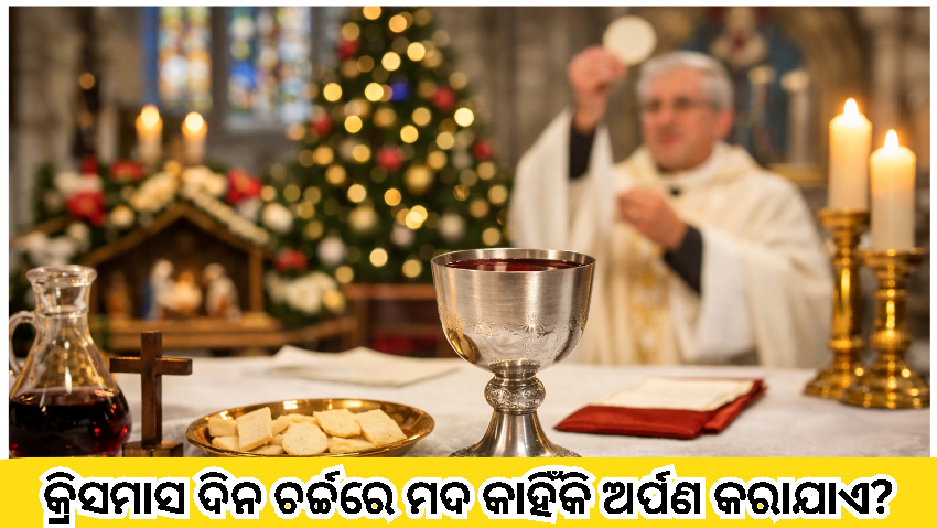 କ୍ରିସମାସ ଦିନ ଚର୍ଚ୍ଚରେ ମଦ କାହିଁକି ଅର୍ପଣ କରାଯାଏ?